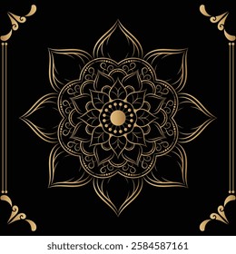 attractive and simple mandala design for 