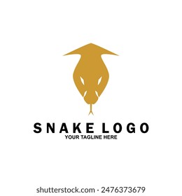 Attractive snake logo design vector. Snake vector illustration.