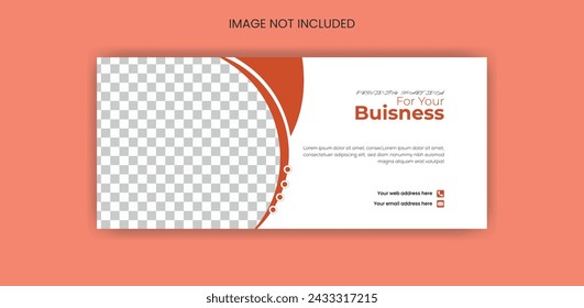 Attractive social media cover design template.