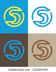 Atractivo diseño de logotipo SD de moda