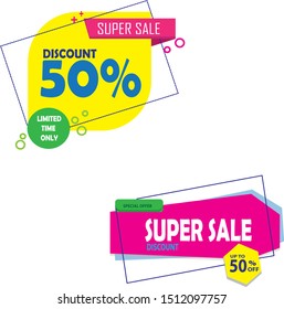 attractive and unique sales banners