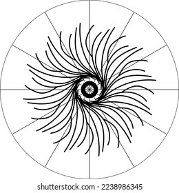 Attraktives, einzigartiges kreatives Mandala-Design
