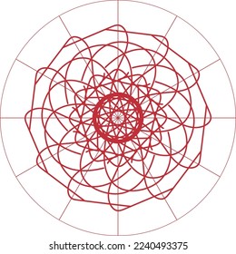 Attraktives, einzigartiges kreatives Mandala-Design