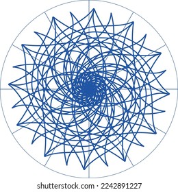Atractivo diseño creativo especial de mandala

