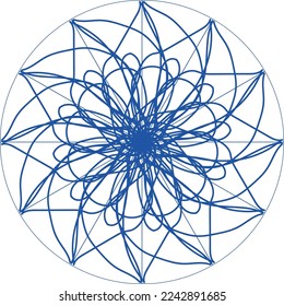 Atractivo diseño creativo especial de mandala

