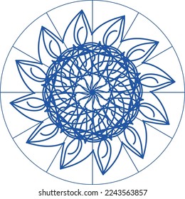 Atractivo diseño creativo especial de mandala
