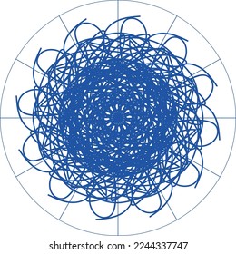 Attraktives, einzigartiges kreatives Mandala-Design

