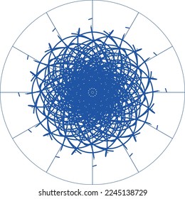 Attraktives, einzigartiges kreatives Mandala-Design