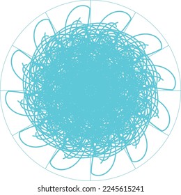 Atractivo diseño creativo especial de mandala