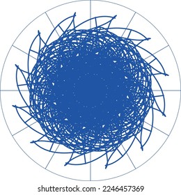 Atractivo diseño creativo especial de mandala