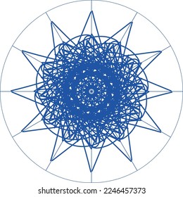 Attraktives, einzigartiges kreatives Mandala-Design