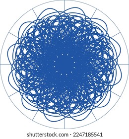 Atractivo diseño creativo especial de mandala