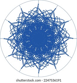 Attraktives, einzigartiges kreatives Mandala-Design