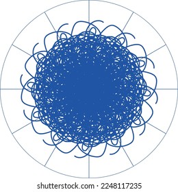 Atractivo diseño creativo especial de mandala