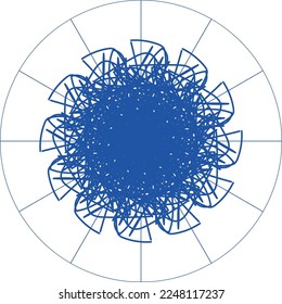 Attraktives, einzigartiges kreatives Mandala-Design