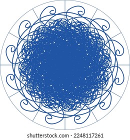 Atractivo diseño creativo especial de mandala