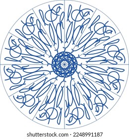 Atractivo diseño creativo especial de mandala
