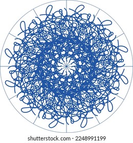 Atractivo diseño creativo especial de mandala
