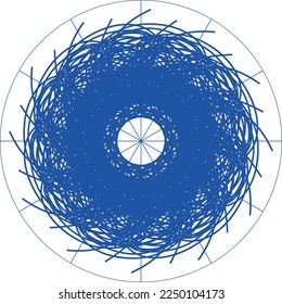 Attraktives, einzigartiges kreatives Mandala-Design