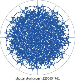 Attraktives, einzigartiges kreatives Mandala-Design
