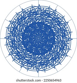 Attraktives, einzigartiges kreatives Mandala-Design
