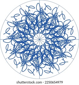 Atractivo diseño creativo especial de mandala
