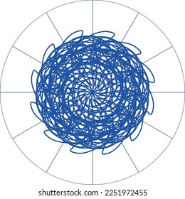 Atractivo diseño creativo especial de mandala