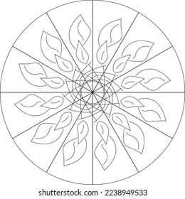 
Atractivo diseño único y especial de Mandala para la creatividad