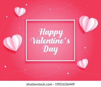 attractive valentines day greeting background design