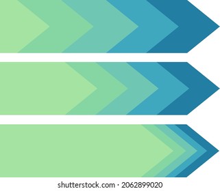 Attractive vector arrow buttons icon with green and blue color combination.