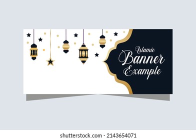 atractivo vectorial backand banner ilustración festival, ramadan, eid al fitr, eid adha