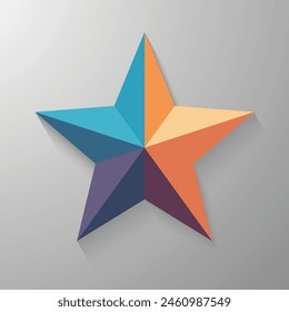 Attractive vector star image for professional design