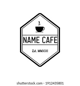 An attractive vintage cafe logo design for your company or restaurant