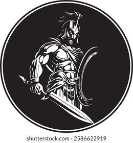 Attractive Warrior icon vector image