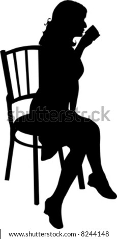 attractive woman drinking coffee