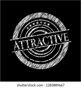 Attractive written on a chalkboard