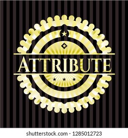 Attribute golden emblem