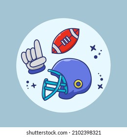 Attribute graphic vector illustration for super bowl American football party