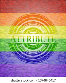 Attribute lgbt colors emblem 