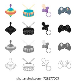 Attributes, care, tools and other web icon in cartoon style.Prefix, game, tool, icons in set collection.