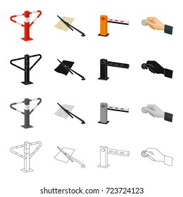Attributes, facilities, rules and other web icon in cartoon style.Payment, metal, equipment, icons in set collection.