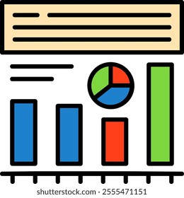 Attribution modeling Filled Style Icon Design