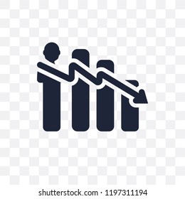 Attrition transparent icon. Attrition symbol design from Time managemnet collection.