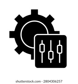 Attunement Glyph Flat Vector Icon