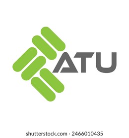 ATU letter logo vector design, ATU simple and modern logo. ATU luxurious alphabet design