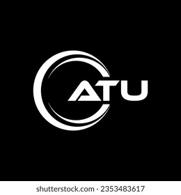 ATU Logo Design, Inspiration für eine einzigartige Identität. Modernes Eleganz und kreatives Design. Markieren Sie Ihren Erfolg mit dem Markieren dieses Logos.