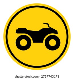Atv Area Symbol Sign, Vector Illustration, Isolate On White Background Label.EPS10