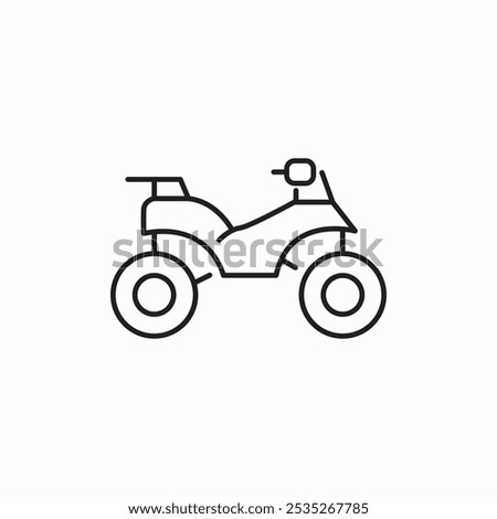 atv bike icon sign vector