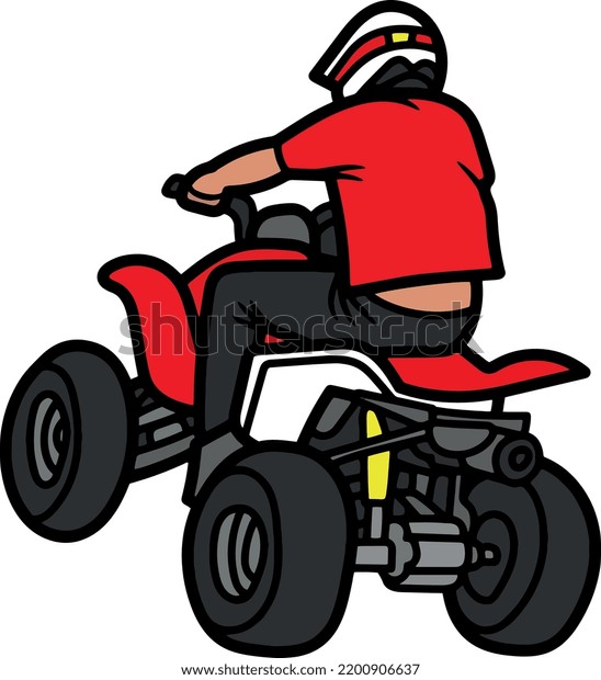 Atv Bike New Vector Illustration Vehicle Stock Vector (Royalty Free ...