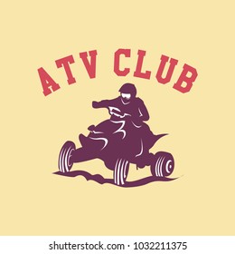 ATV Club Logo Vector Template Design